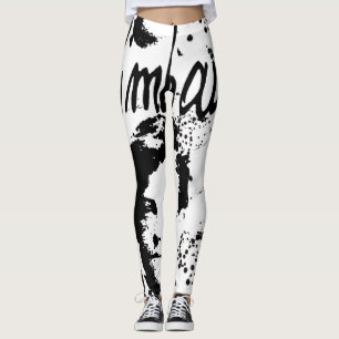 Leggings Guêtres de style de graffiti de RIMBAUD