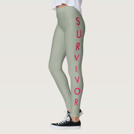 LEGGINGS GUÊTRES DE SURVIVANT DU CANCER DU SEIN DES FEMMES