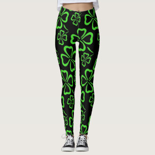 Leggings Guêtres de trèfle du jour de St Patrick