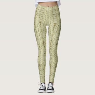 Leggings Guêtres de tricotage de motif
