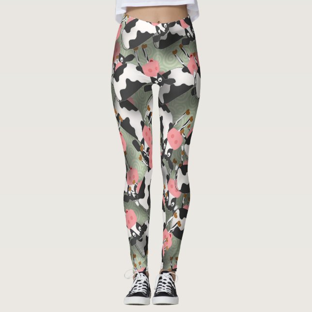 Leggings Guêtres de vaches (Devant)