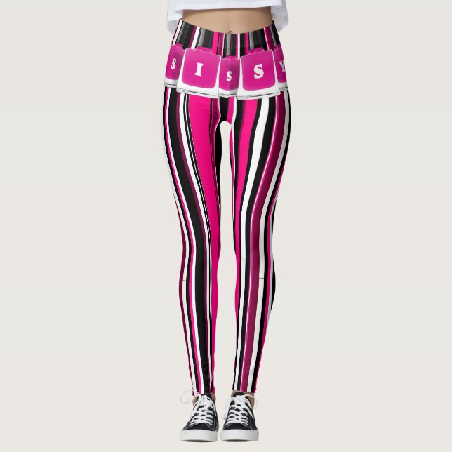 Leggings Guêtres de vernis à ongles de poule mouillée (Devant)