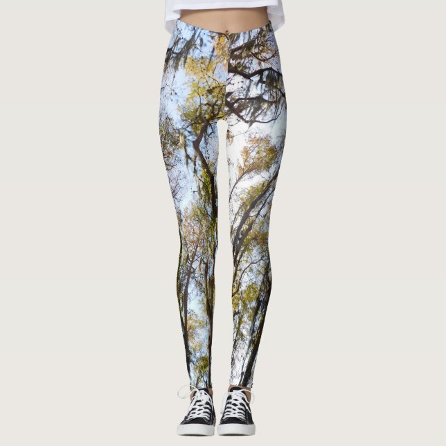Leggings guêtres de yoga d'arbre (Devant)