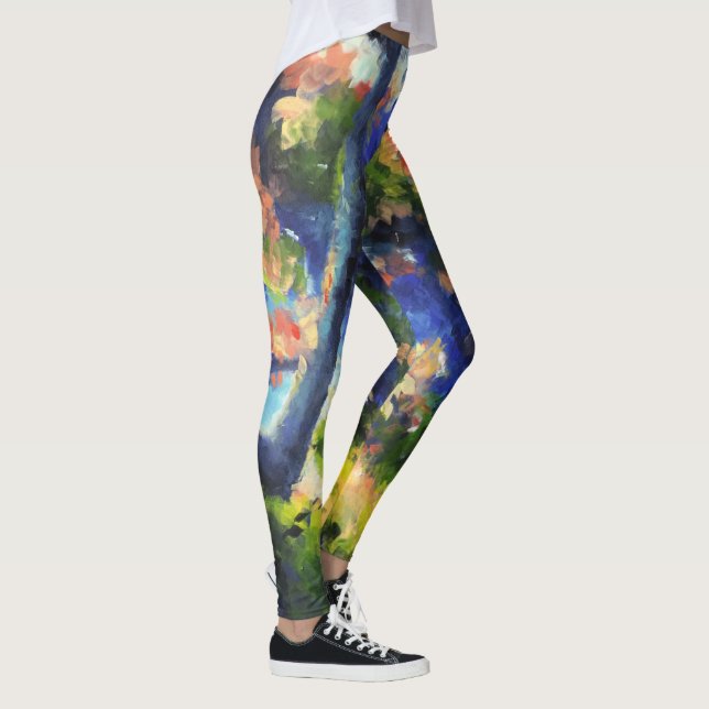 Leggings Guêtres de yoga de plage de CALactive Rosebud (Droite)