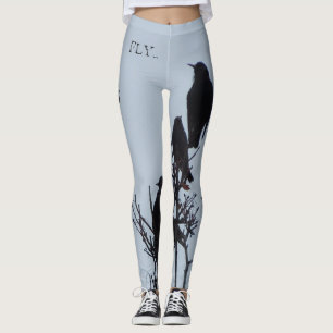 Leggings guêtres de yoga d'oiseau !