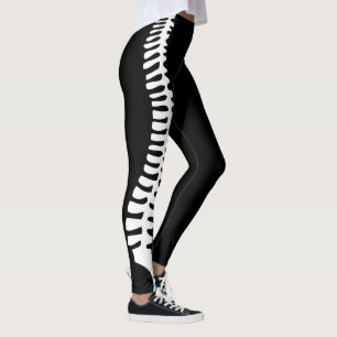 Leggings Guêtres d'épine de chiropractie avec le nom
