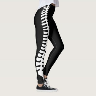 Leggings Guêtres d'épine de chiropractie avec le nom