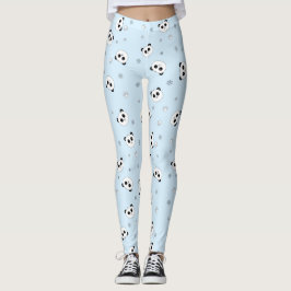 Leggings Guêtres des guêtres | de panda de bleu glacier |