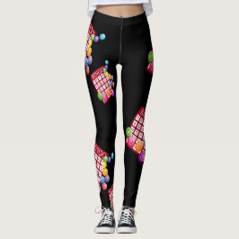 Leggings Guêtres d'impression d'amants de bingo-test de