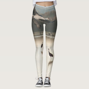 Leggings Guêtres d'impression d'animal de faune d'oiseau d