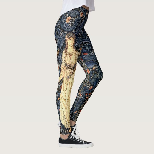 Leggings Guêtres d'impression de Madame Flowers de Nouveau (Droite)