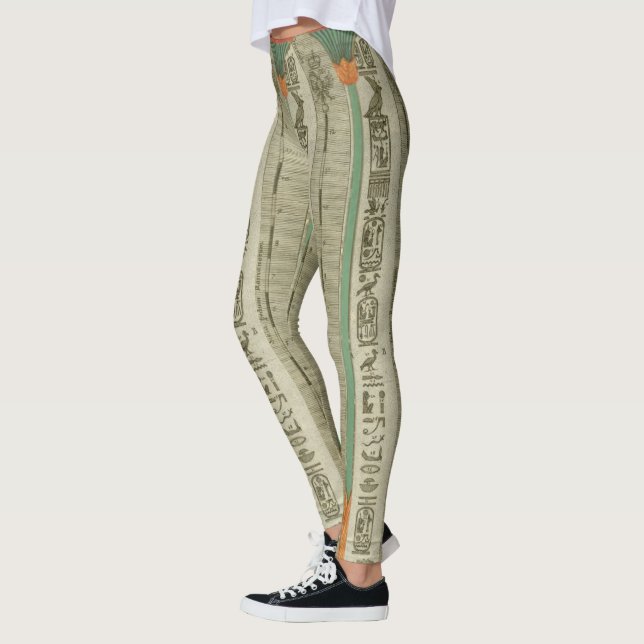 Leggings Guêtres égyptiennes d'impression d'art (Gauche)