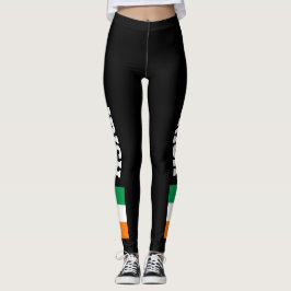 Leggings Guêtres faites sur commande de drapeau irlandais