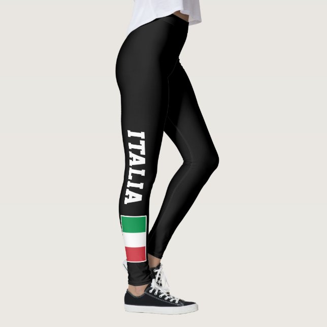 Leggings Guêtres faites sur commande de drapeau italien (Droite)