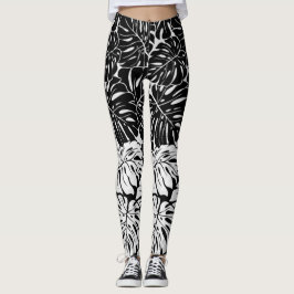 Leggings Guêtres feuillues de B&W