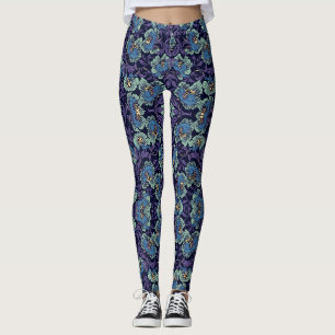 Leggings Guêtres florales classiques de motif