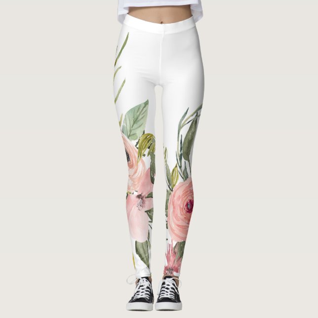 Leggings Guêtres florales rustiques - guêtres (Devant)