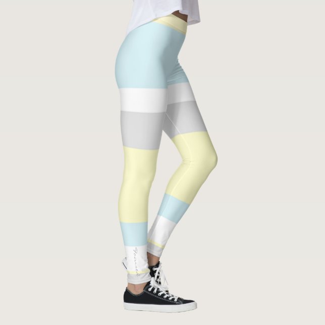 Leggings Guêtres focalisées de couleurs en pastel (Droite)