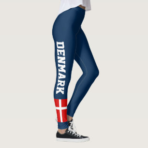 Leggings Guêtres foncées faites sur commande de drapeau