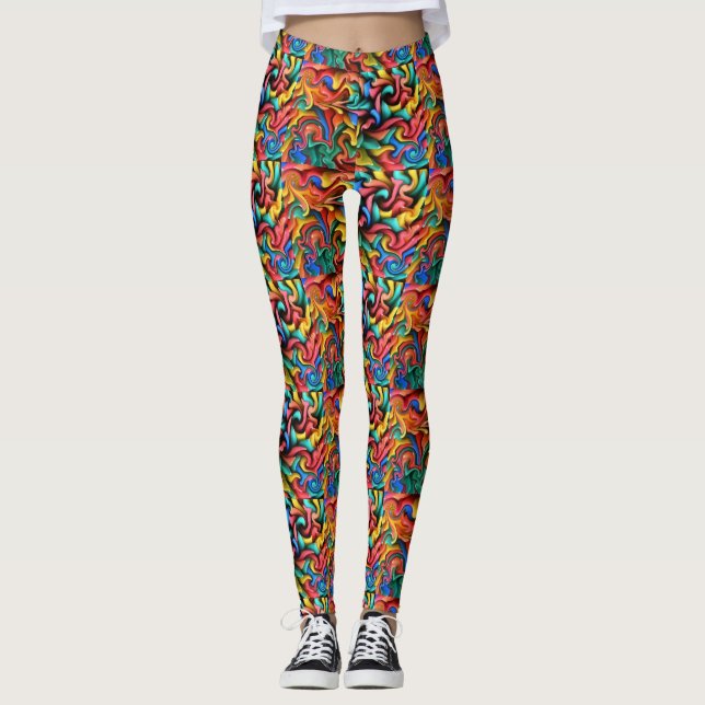 Leggings Guêtres fondues de crayons (Devant)