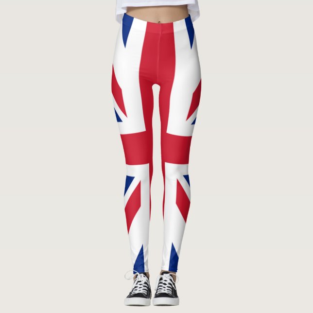 Leggings Guêtres fraîches de couleur des anglais (Devant)