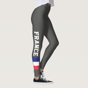 Leggings Guêtres françaises de drapeau pour le yoga de