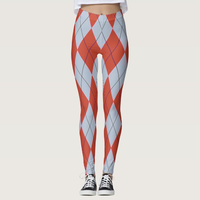 Leggings Guêtres géométriques à motifs de losanges de (Devant)