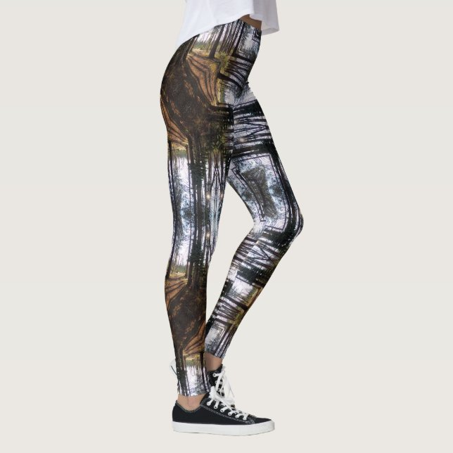 Leggings Guêtres géométriques d'arbre grand (Droite)