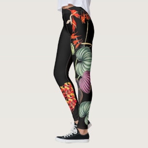 Leggings Guêtres hawaïennes d'impression de fleurs