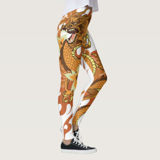 Leggings Guêtres japonaises de tatouage de dragon