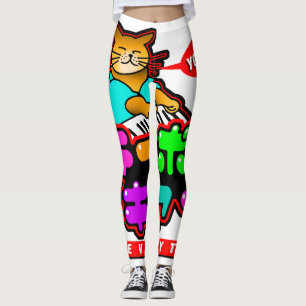 Leggings Guêtres japonaises du chat YOROSHIKU de clavier