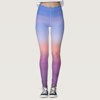 Leggings Guêtres "logées et nourries" de ciel de lavande