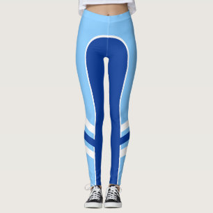 Leggings Guêtres lumineuses 2 de bande latérale de couleu