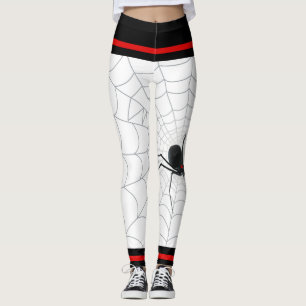 Leggings Guêtres mignonnes d'araignée et de Web de veuve