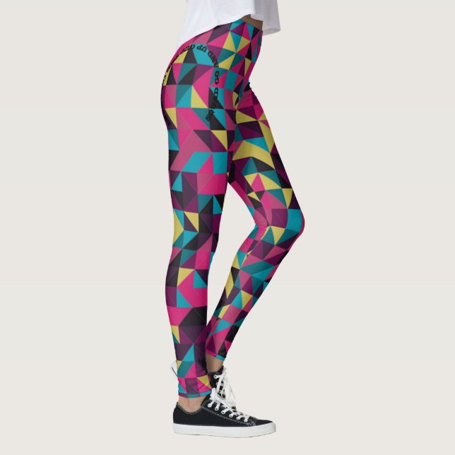 Leggings Guêtres multicolores de yoga (Droite)