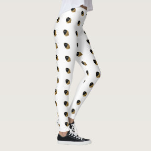 Leggings Guêtres noires de gland