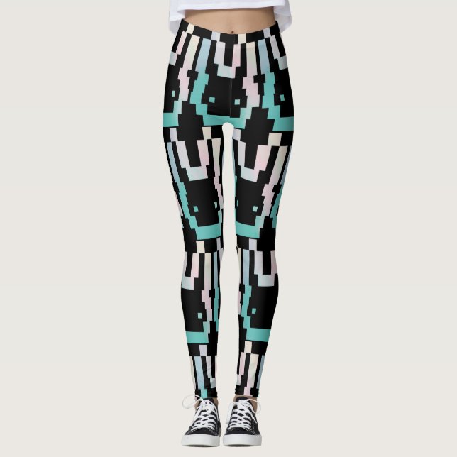 Leggings Guêtres officielles de logo de BelleBunny (Devant)