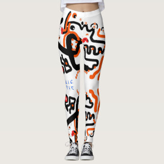 Leggings Guêtres "Ojos di Surreo Mirroris" par Jacob Keum