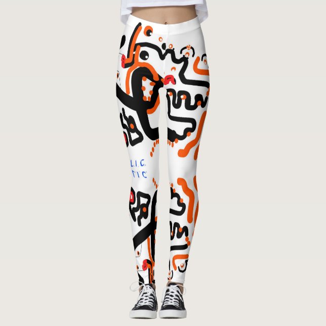 Leggings Guêtres "Ojos di Surreo Mirroris" par Jacob Keum (Devant)