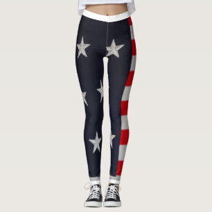 Leggings Guêtres patriotiques de bannière étoilée