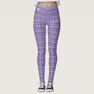 Leggings Guêtres pourpres de plaid de COLLECTION de