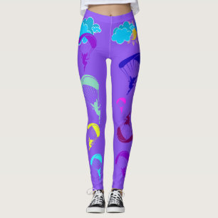 Leggings Guêtres pourpres de soleil de lutin de