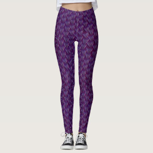 Leggings Guêtres pourpres d'échelle de dragon