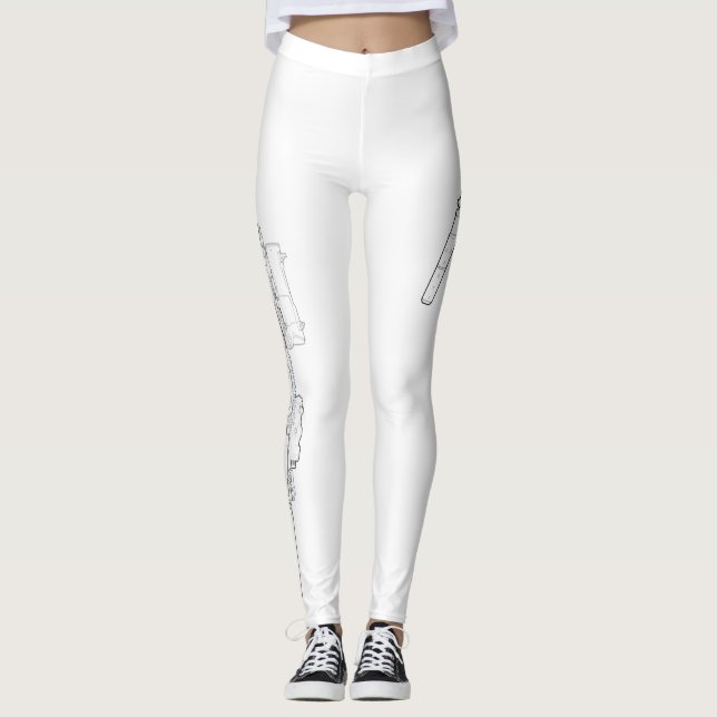 Leggings Guêtres primaires et secondaires (Devant)