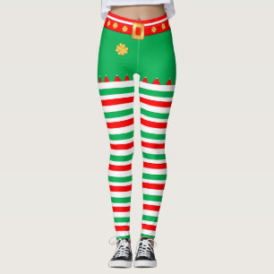 Leggings Guêtres rayées d'elfe mignon