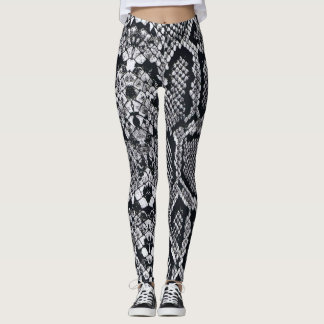 Leggings Guêtres réalistes d'impression de serpent