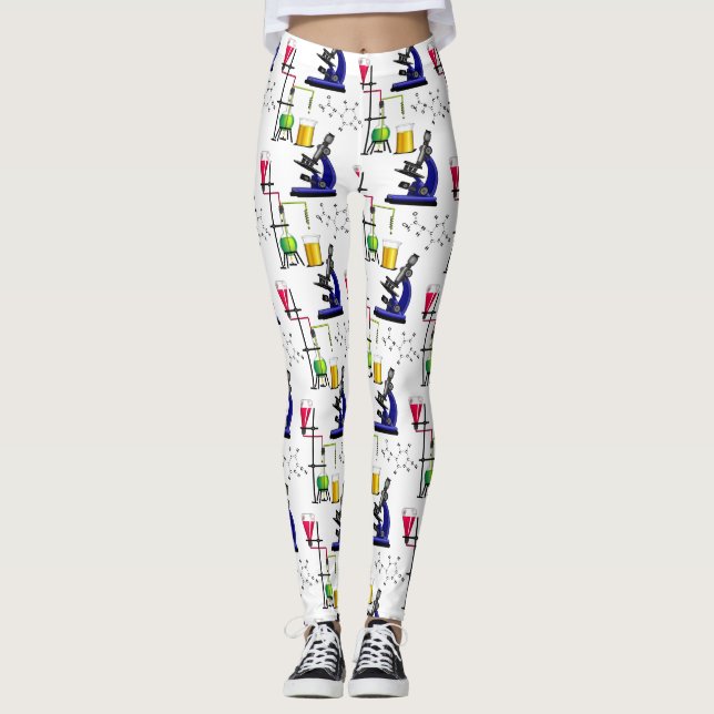 Leggings Guêtres réglées de chimie (Devant)