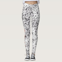 Guêtres repérées par noir dalmatien d'amour