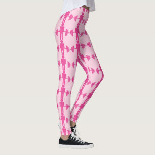 Leggings Guêtres roses de gymnase d'haltérophilie d'halt