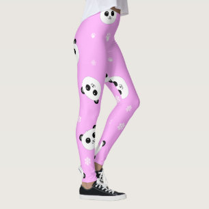Leggings Guêtres roses de panda du panda   Baby4Life  